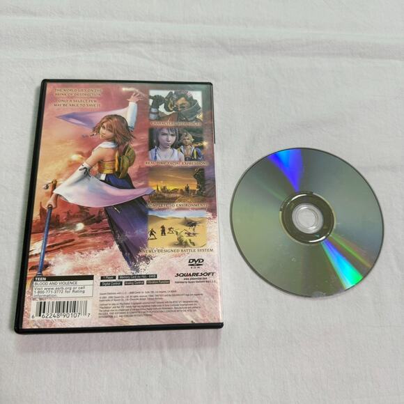 Final Fantasy X (PlayStation 2, 2001) Very Good - Picture 2 of 2
